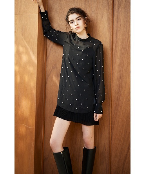 Estella.K(エステラケー)の「Odyssey Dress Set ラインストーンミニドレスSET(ワンピース・レディース・ブラック・FREE)」の5枚目の写真
