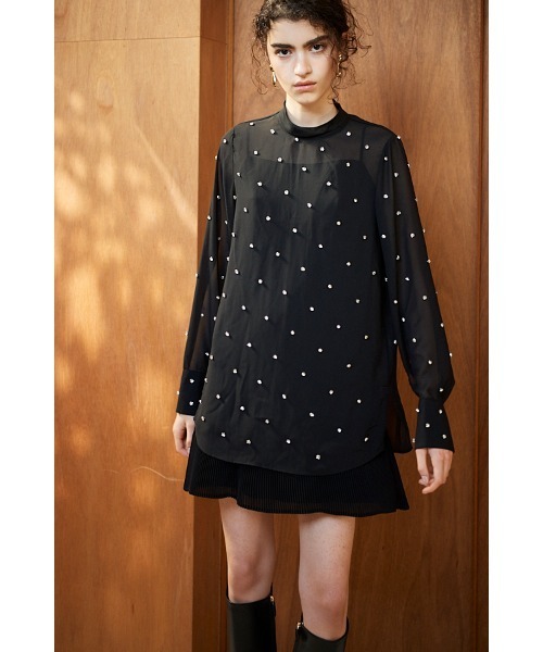 Estella.K(エステラケー)の「Odyssey Dress Set ラインストーンミニドレスSET(ワンピース・レディース・ブラック・FREE)」の6枚目の写真