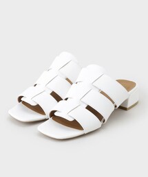 INDIVI | 【合皮】グルカ風デザインミュールサンダル(サンダル)