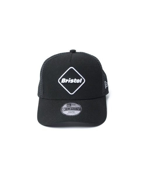 F.C.Real Bristol for Kids(エフシーレアルブリストルフォーキッズ)の「NEW ERA EMBLEM 9FORTY A-FRAME MESH CAP(キャップ・キッズ・ブラック・FREE)」の4枚目の写真