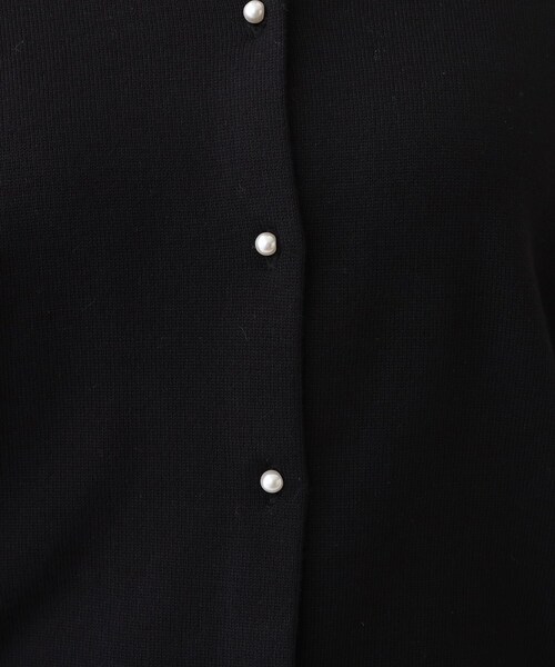 DRESKIP（ドレスキップ）の「【洗える/S-LL】ビジューボタンで華やかさをプラスする きれいめニットカーディガン【CIRCRIC】（カーディガン/ボレロ・レディース・ブラック/チャコールグレー/ライトベージュ/ライトイエロー系・01/02/03/04）」の20枚目の写真