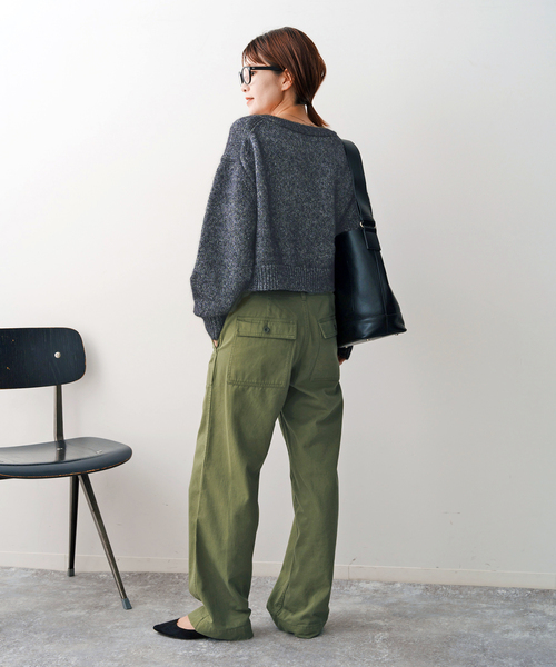 Spick & Span(スピックアンドスパン)の「《追加》ルーズベイカーパンツ(カーゴパンツ・レディース・ネイビー/ホワイト/カーキ/ベージュ・38/40/34/36)」の22枚目の写真