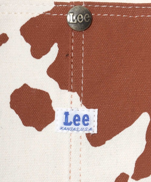 Lee(リー)の「Lee/リー キャンバス デニム ロゴ ピスネーム ワンポイント刺繍 カバーオールポケット トートバッグ/レディース メンズ(トートバッグ・レディース・ブラック/ネイビー/グレー/ブルー/ホワイト系その他/ホワイト系その他2・FREE)」の19枚目の写真
