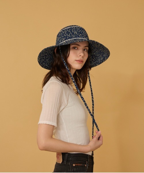 arth（アース）の「arth  Flower Braid Capeline / アース（ハット・レディース・イエロー/ネイビー・M/57.5cm）」の13枚目の写真