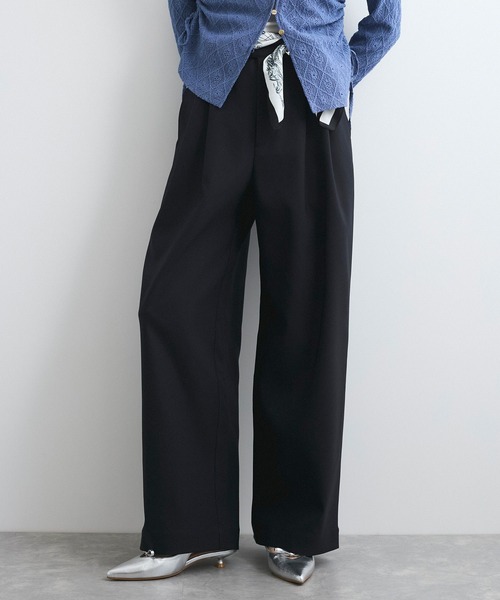 VIS（ビス）の「【洗える/防シワ】チノライクグルカワイドパンツ（その他パンツ・レディース・ベージュ/ネイビー/カーキ・S/M）」の3枚目の写真