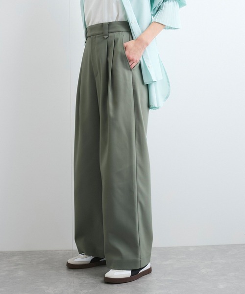 VIS（ビス）の「【洗える/防シワ】チノライクグルカワイドパンツ（その他パンツ・レディース・ベージュ/ネイビー/カーキ・S/M）」の5枚目の写真