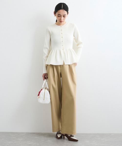 VIS（ビス）の「【洗える/防シワ】チノライクグルカワイドパンツ（その他パンツ・レディース・ベージュ/ネイビー/カーキ・S/M）」の11枚目の写真