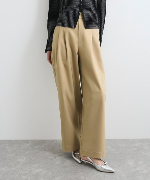VIS（ビス）の「【洗える/防シワ】チノライクグルカワイドパンツ（その他パンツ・レディース・ベージュ/ネイビー/カーキ・S/M）」の13枚目の写真