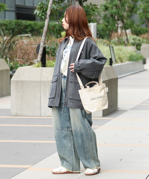 niko and...(ニコアンド)の「オリジナルニコロゴショルダーバッグM(トートバッグ・レディース・ホワイト/ブラック/パープル・0)」の21枚目の写真