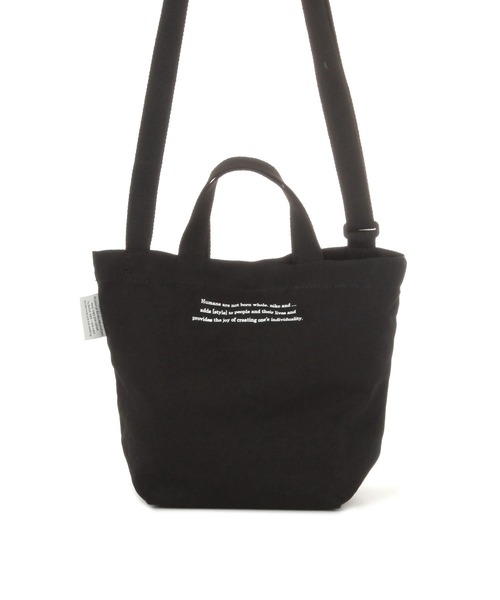 niko and...(ニコアンド)の「オリジナルニコロゴショルダーバッグM(トートバッグ・レディース・ホワイト/ブラック/パープル・0)」の4枚目の写真