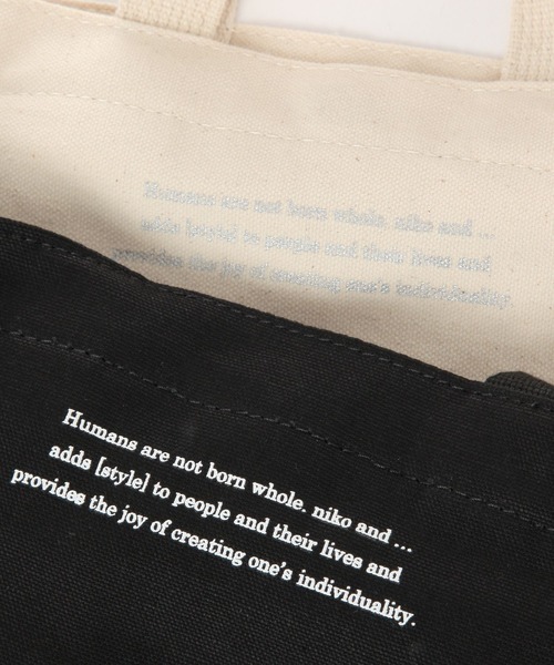 niko and...(ニコアンド)の「オリジナルニコロゴショルダーバッグM(トートバッグ・レディース・ホワイト/ブラック/パープル・0)」の11枚目の写真