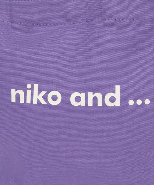 niko and...(ニコアンド)の「オリジナルニコロゴショルダーバッグM(トートバッグ・レディース・ホワイト/ブラック/パープル・0)」の15枚目の写真