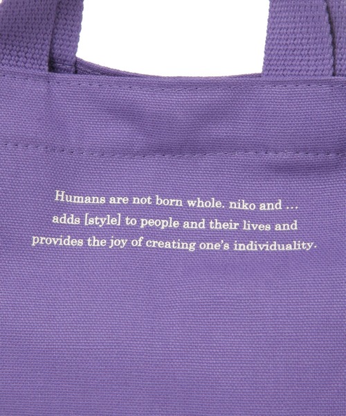 niko and...(ニコアンド)の「オリジナルニコロゴショルダーバッグM(トートバッグ・レディース・ホワイト/ブラック/パープル・0)」の17枚目の写真