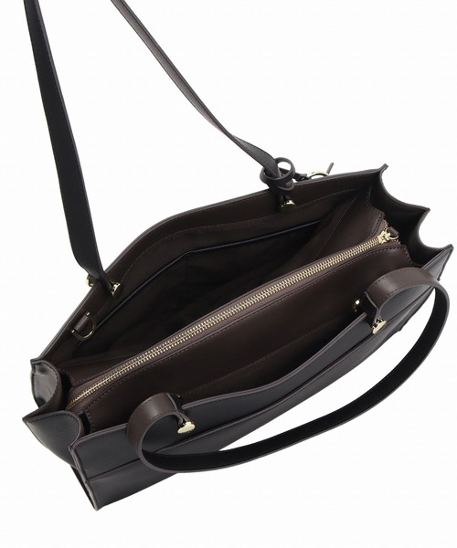 Jewelna Rose(ジュエルナローズ)の「セイディ・トートバッグ A4サイズ 16144(トートバッグ・レディース・アイボリー/グレイッシュベージュ/ブラック/スモークピンク・FREE)」の17枚目の写真