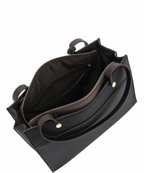 Jewelna Rose(ジュエルナローズ)の「セイディ・トートバッグ A4サイズ 16144(トートバッグ・レディース・アイボリー/グレイッシュベージュ/ブラック/スモークピンク・FREE)」の21枚目の写真