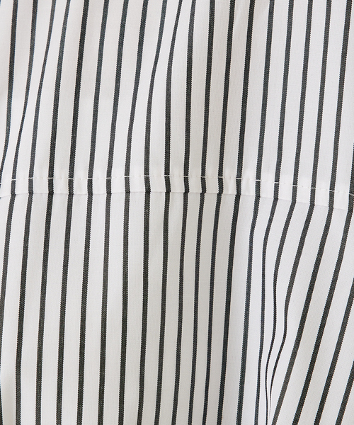 abahouse mavie（アバハウスマヴィ）の「ドロストショートシャツ（シャツ/ブラウス・レディース・ブラック/ブルー/ホワイト系その他/ブルー系その他・フリー）」の9枚目の写真