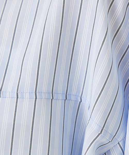 abahouse mavie（アバハウスマヴィ）の「ドロストショートシャツ（シャツ/ブラウス・レディース・ブラック/ブルー/ホワイト系その他/ブルー系その他・フリー）」の14枚目の写真