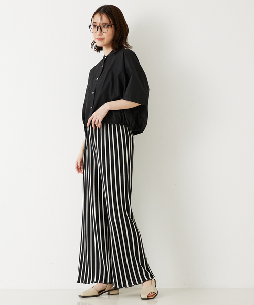 abahouse mavie（アバハウスマヴィ）の「ドロストショートシャツ（シャツ/ブラウス・レディース・ブラック/ブルー/ホワイト系その他/ブルー系その他・フリー）」の21枚目の写真