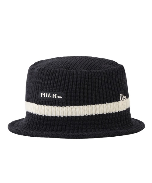 NEW ERA（ニューエラ）の「MILKFED. × NEWERA BAR KNIT HAT（ハット・レディース・オフホワイト/ブラック・ONE SIZE）」の9枚目の写真