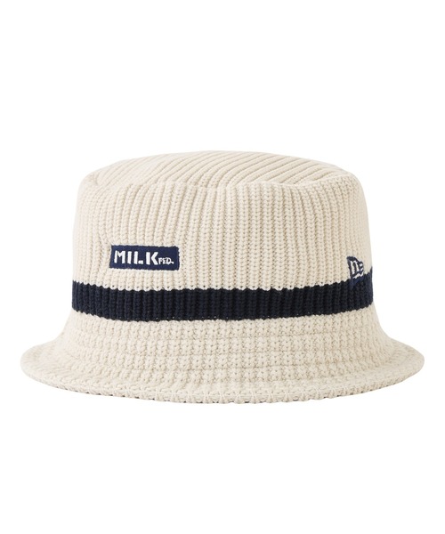 NEW ERA（ニューエラ）の「MILKFED. × NEWERA BAR KNIT HAT（ハット・レディース・オフホワイト/ブラック・ONE SIZE）」の10枚目の写真