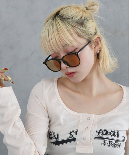 BARELY BLUE（ベアリーブルー）の「【 BARELY BLUE / ベアリーブルー 】 アクリル グラデーション カラー サングラス（サングラス・レディース・ブラック/グレー系/ピンク系/ブラウン・FREE）」の10枚目の写真