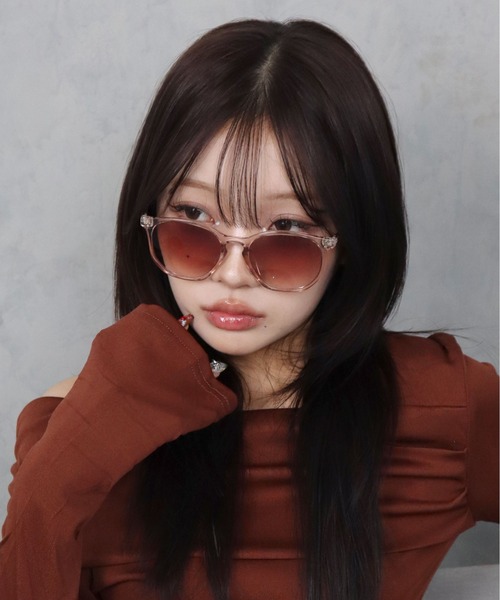 ANNE KLEIN A-505グラデーションパープル サングラス top.jpg