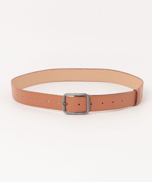 florist（フローリスト）の「【メンズ・レディース兼用】艶消しシルバーバックルレザーライクワイドベルト（ベルト・レディース・モカ/ブラック/ホワイト/キャメル・ONESIZE）」の9枚目の写真
