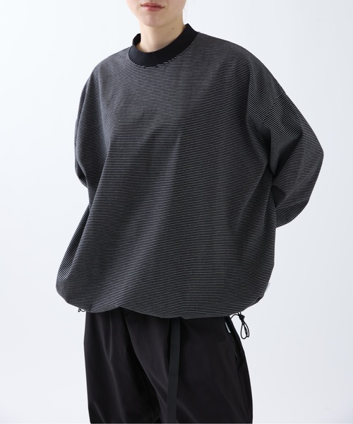 BORDERS ストライプバルーンスリーブTシャツ 36 BORDER BALLOON TEE L/S / ボーダーバルーンTEE ロングスリーブ