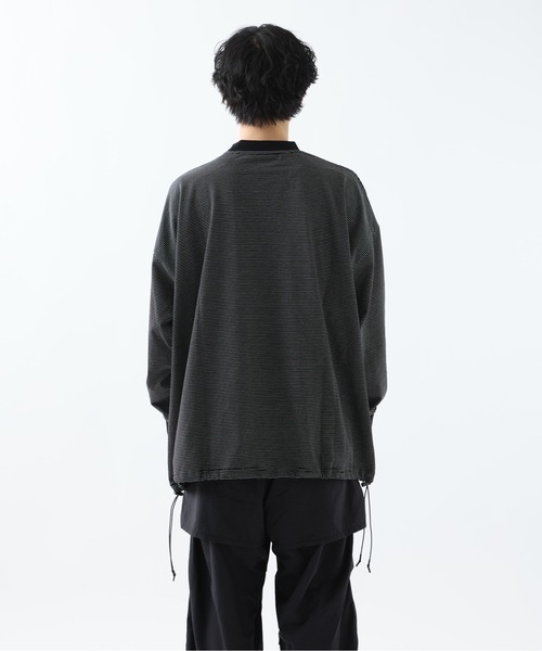 BORDERS ストライプバルーンスリーブTシャツ 36 BORDER BALLOON TEE L/S / ボーダーバルーンTEE ロングスリーブ
