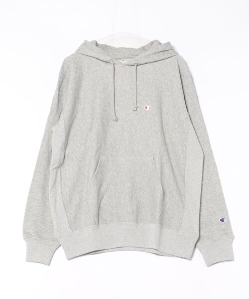 Champion(チャンピオン)の「【Champion】C3-Y131 RW HOODED SWEATSHIRT/フーディー/リバースウィーブ/チャンピオン(Tシャツ/カットソー・メンズ・オリーブ/グレー/オートミール/ブラック/ネイビー・L/XL/M)」の1枚目の写真