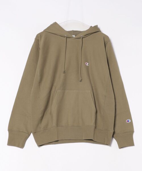 Champion(チャンピオン)の「【Champion】C3-Y131 RW HOODED SWEATSHIRT/フーディー/リバースウィーブ/チャンピオン(Tシャツ/カットソー・メンズ・オリーブ/グレー/オートミール/ブラック/ネイビー・L/XL/M)」の4枚目の写真