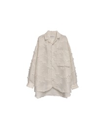 INTERPLAY | 【INTERPLAY】Open Collar Over Size Shirt【4：Jacquard Fringe】(UNISEX)(シャツ/ブラウス)