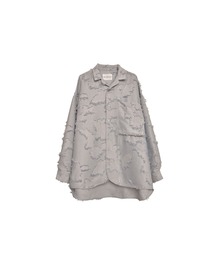 INTERPLAY（インタープレイ）の「【INTERPLAY】Open Collar Over Size Shirt【4：Jacquard Fringe】(UNISEX)（シャツ/ブラウス）」