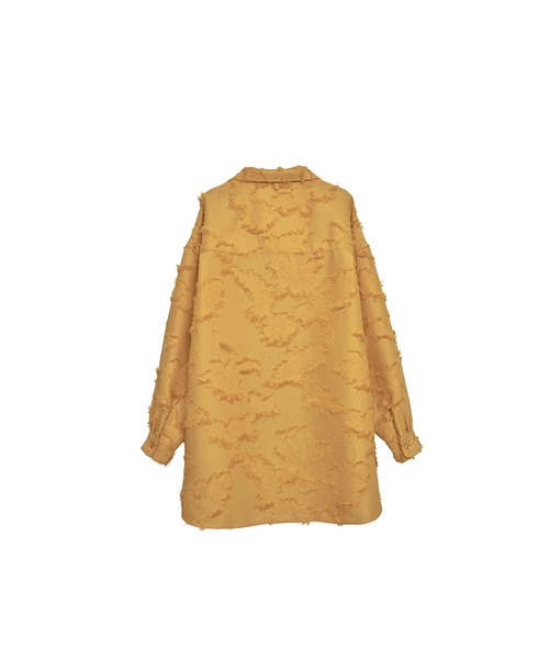 INTERPLAY（インタープレイ）の「【INTERPLAY】Open Collar Over Size Shirt【4：Jacquard Fringe】(UNISEX)（シャツ/ブラウス・メンズ・ホワイト/ライトグレー/イエロー・FREE）」の18枚目の写真
