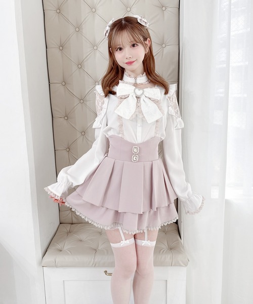 MA*RS（アメーバーマーズ）の「ビジュー付き二段フリルスカパン