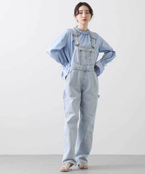Lee(リー)の「Leeオーバーオール(ワンピース・レディース・ブルー系・M)」の5枚目の写真