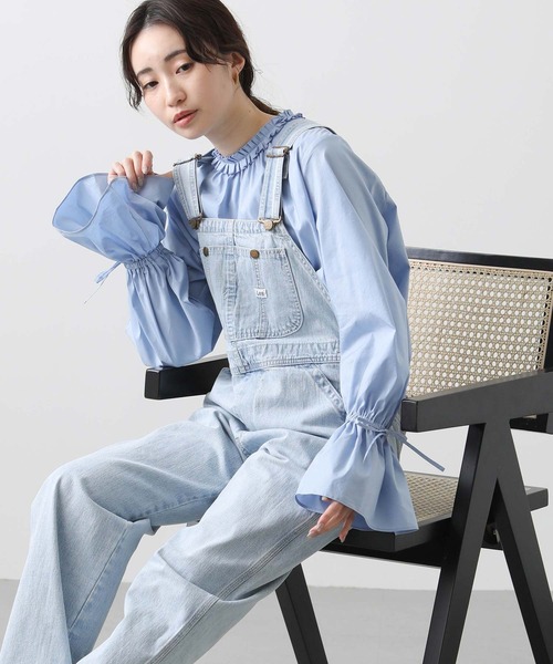 Lee(リー)の「Leeオーバーオール(ワンピース・レディース・ブルー系・M)」の13枚目の写真
