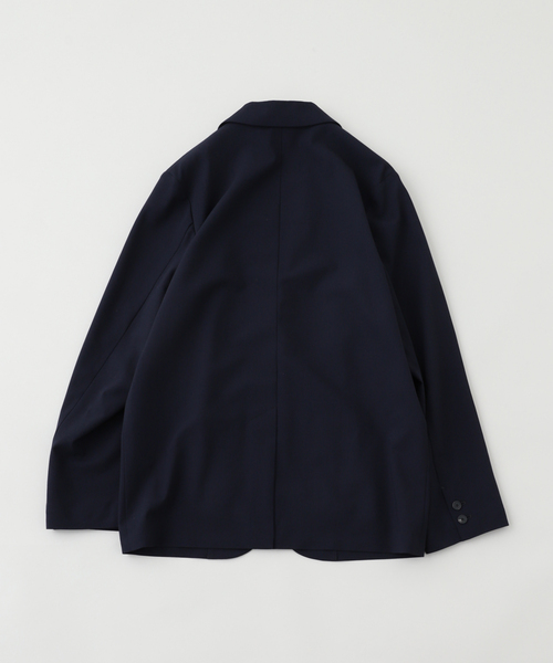 ATON(エイトン)の「ATON (エイトン) HIGH TWIST WOOL TAILORED JACKET JKAGGM0203(テーラードジャケット・メンズ・ブラック/ネイビー・6/4)」の6枚目の写真