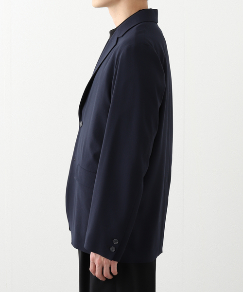 ATON(エイトン)の「ATON (エイトン) HIGH TWIST WOOL TAILORED JACKET JKAGGM0203(テーラードジャケット・メンズ・ブラック/ネイビー・6/4)」の3枚目の写真