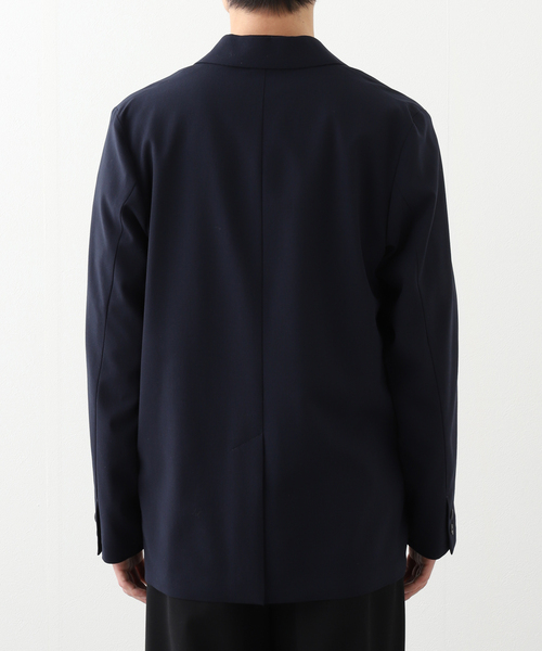 ATON(エイトン)の「ATON (エイトン) HIGH TWIST WOOL TAILORED JACKET JKAGGM0203(テーラードジャケット・メンズ・ブラック/ネイビー・6/4)」の4枚目の写真