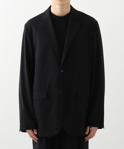 ATON(エイトン)の「ATON (エイトン) HIGH TWIST WOOL TAILORED JACKET JKAGGM0203(テーラードジャケット・メンズ・ブラック/ネイビー・6/4)」の5枚目の写真