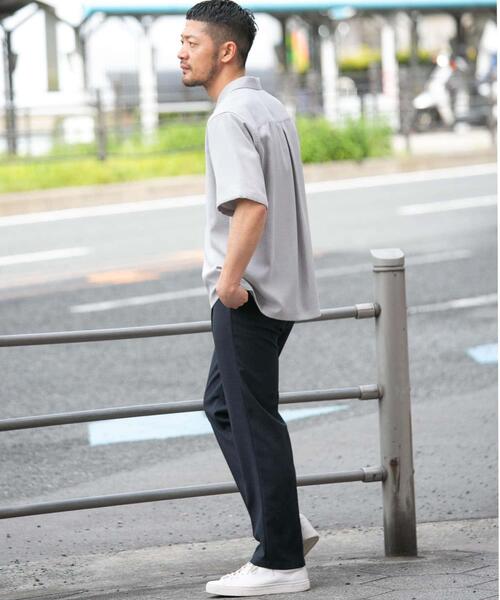 URBAN RESEARCH ROSSO MEN(アーバンリサーチロッソメン)の「『WEB限定』『セットアップ対応』パナマ風スキッパーシャツ(シャツ/ブラウス・メンズ・ネイビー/モカ/ブラック/グレー系その他・LARGE/MEDIUM)」の5枚目の写真