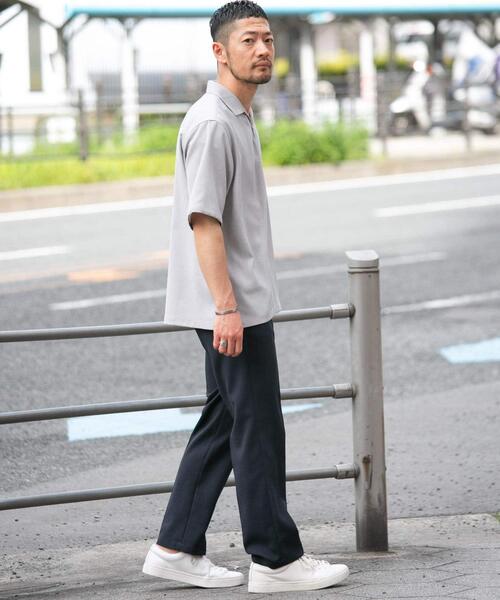 URBAN RESEARCH ROSSO MEN(アーバンリサーチロッソメン)の「『WEB限定』『セットアップ対応』パナマ風スキッパーシャツ(シャツ/ブラウス・メンズ・ネイビー/モカ/ブラック/グレー系その他・LARGE/MEDIUM)」の7枚目の写真