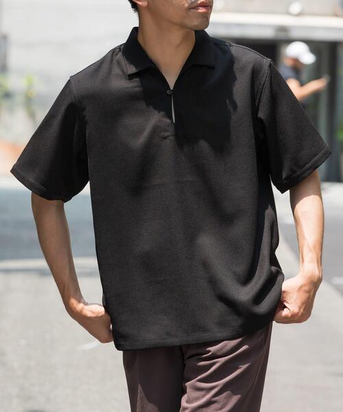 セール】『WEB限定』『セットアップ対応』パナマ風スキッパーシャツ