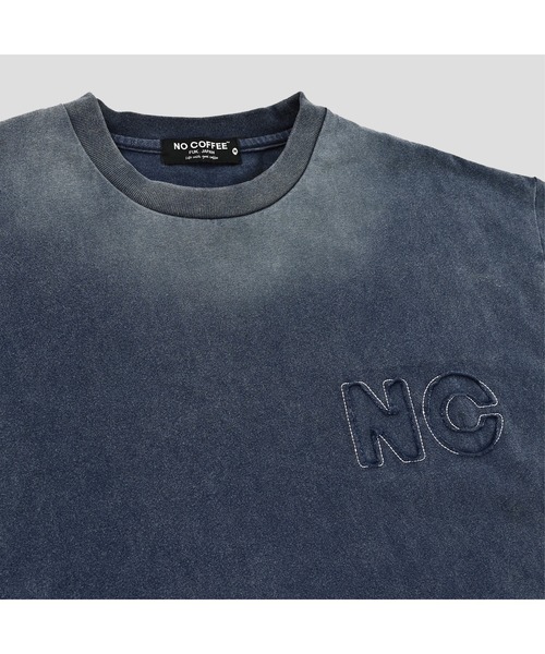 NO COFFEE（ノーコーヒー）の「サルファーダイ エンブロイダリー S/S Tee（Tシャツ/カットソー・メンズ・ブラック/ネイビー・MEDIUM/LARGE/X-LARGE）」の10枚目の写真