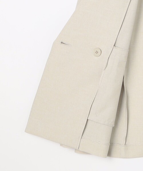 NOLLEY'S LIGHT（ノーリーズライト）の「《セットアップ対応》リサイクルリネンライク テーラードジャケット（テーラードジャケット・レディース・ネイビー/ベージュ・38）」の16枚目の写真