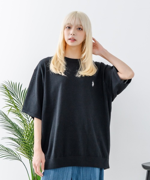 U.S. POLO ASSN.(ユーエスポロアッスン)の「【U.S. POLO ASSN./ユーエスポロアッスン】ワンポイントニットTシャツ(Tシャツ/カットソー・メンズ・ベージュ/カーキ/ブラック/ダークブルー・L/M)」の7枚目の写真