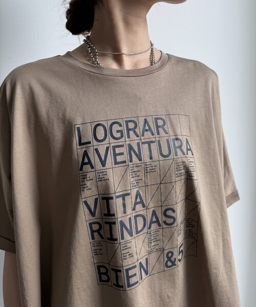 DouDou tシャツ 「WEB限定」LOGRARロゴTEE レディース