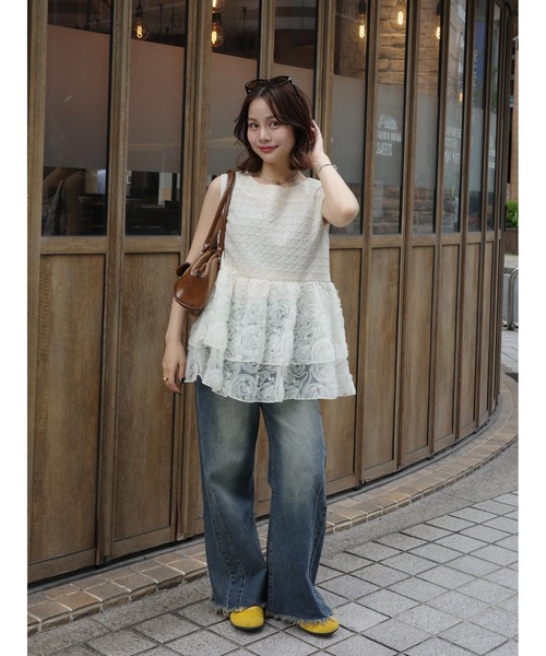 mix tiered tunic（チュニック）｜jumelle（ジュメロ）の