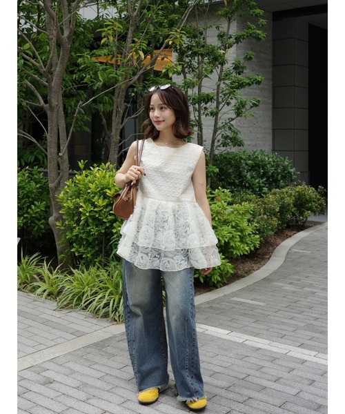 トップス jumelle mix tiered tunic mix tiered tunic #2カラー